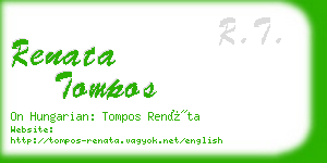 renata tompos business card